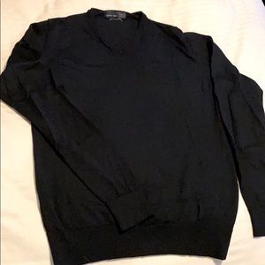 Zara Man black V neck sweater